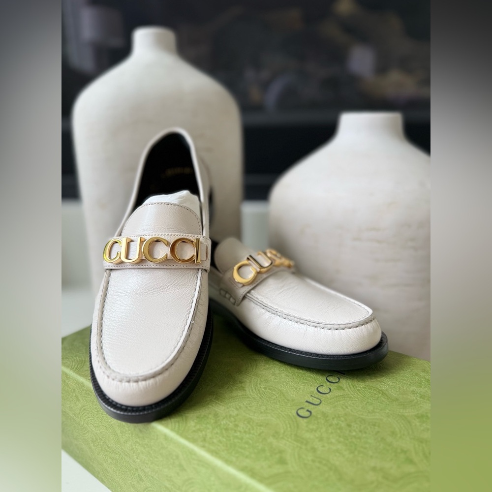 Gucci Quentin Moccasin Leather Size 38.5 BRAND NEW!!!